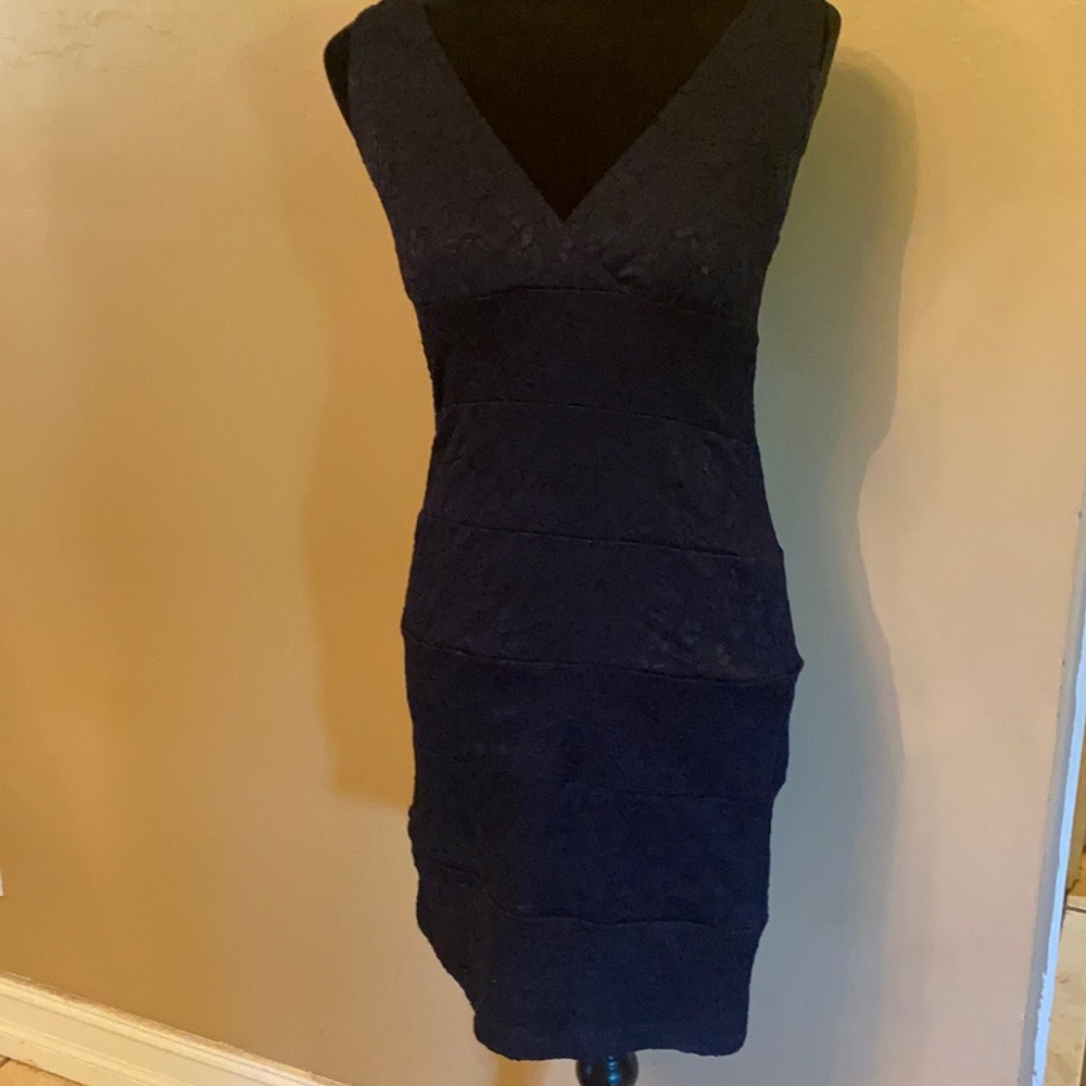 Enfocus Studio navy lace dress